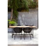 Gipsy dining chair black sled base