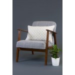 Oblong Alex cushion in Dove Grey Merino Wool