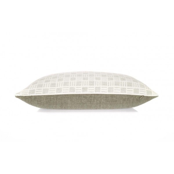 Oblong Alex cushion in Dove Grey Merino Wool