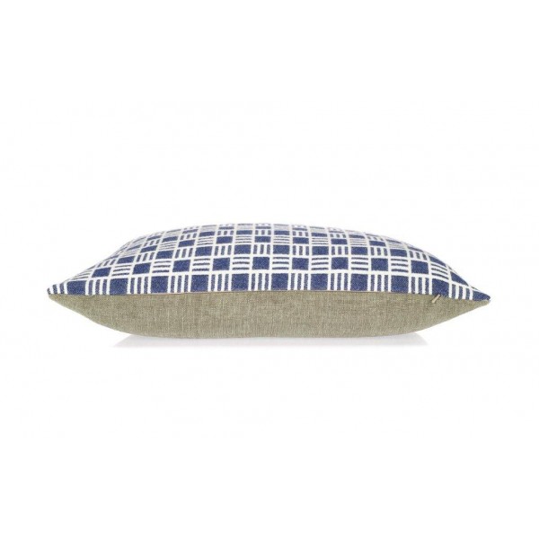 Oblong Alex cushion in Sea Holly Blue Scandinavian Style