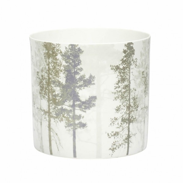PORCELAIN TEALIGHT HOLDER TREE PRINT PORCELAIN TEALIGHT HOLDER TREE PRINT Scandi Style