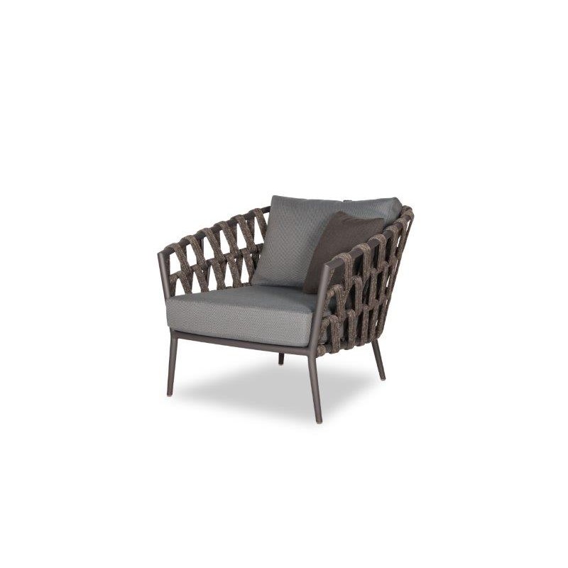 Leo Scandi Lounge Chair, Woven Rope Garden Furniture Uk